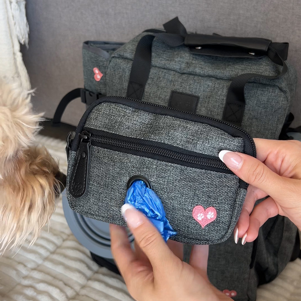 Clip-On Treat Pouch with Poop-Bag Dispenser
