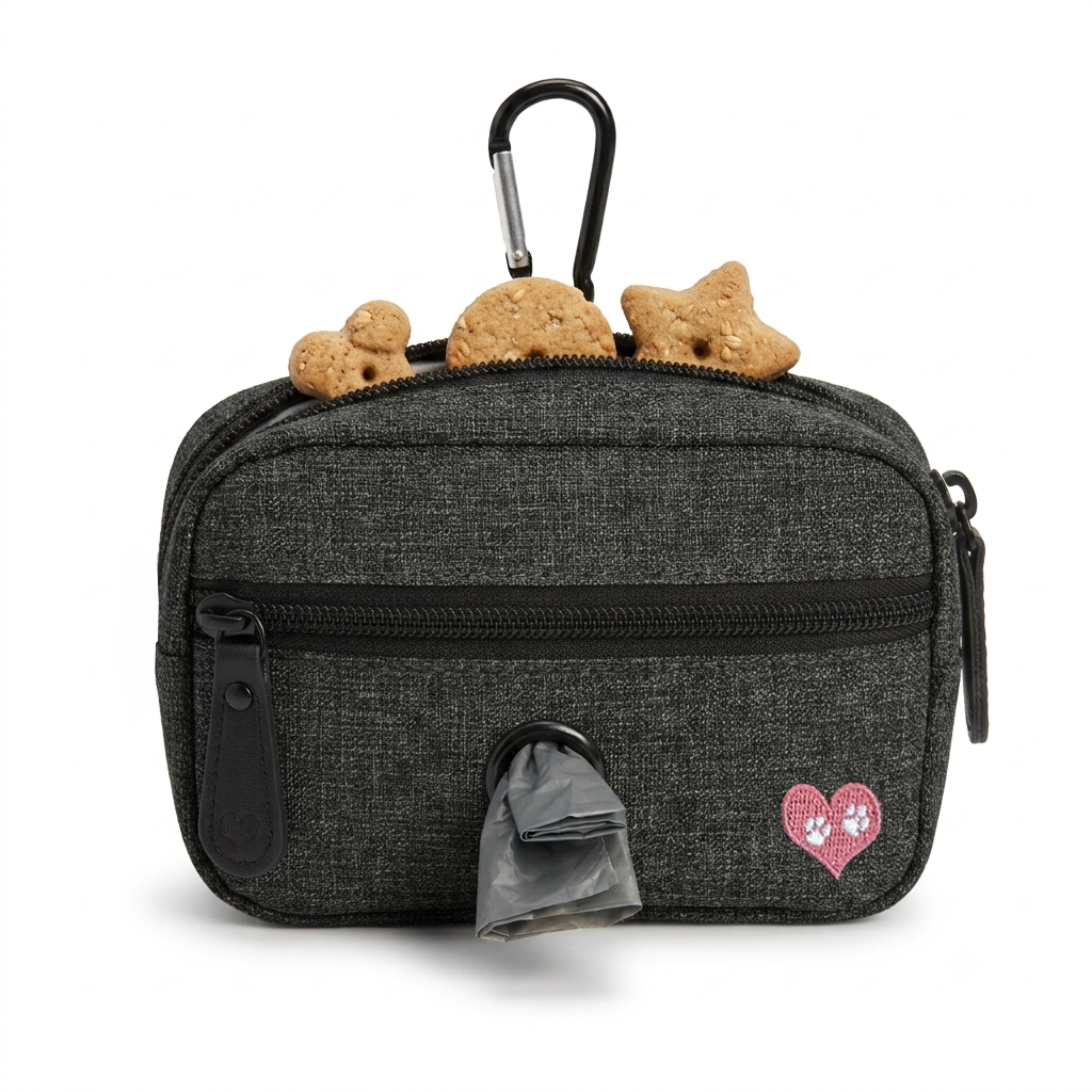 Clip-On Treat Pouch with Poop-Bag Dispenser